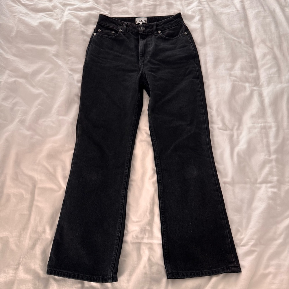 Ganni Black Rigid Betzy Jeans
